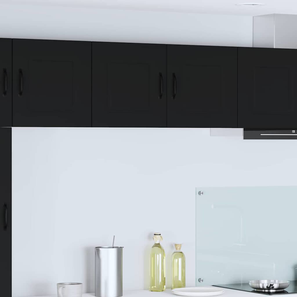 Küchenhängeschrank Schwarz 80 x 31 x 40 cm Holzwerkstoff